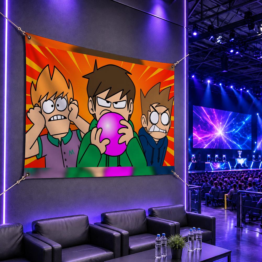 Esports Gaming Banner - Popüler Karikatür E-EddsworldS Bayrakları Oyun Esports