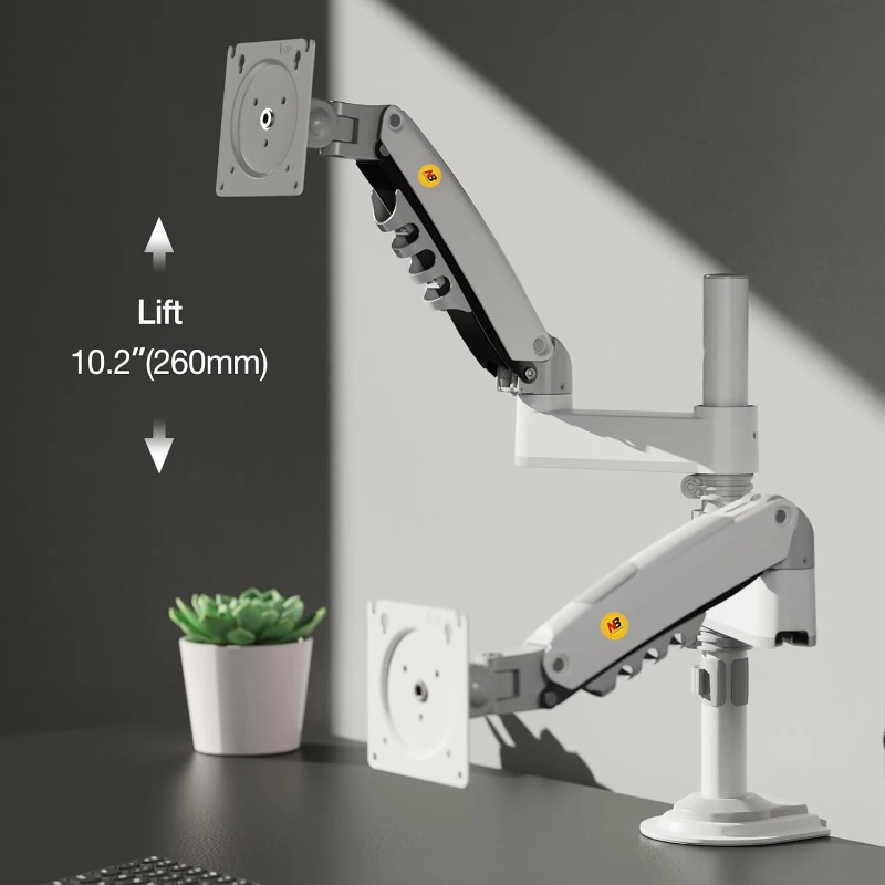 Dual Monitor Stand - Çift Monitör Masaüstü Montaj Standı Tam