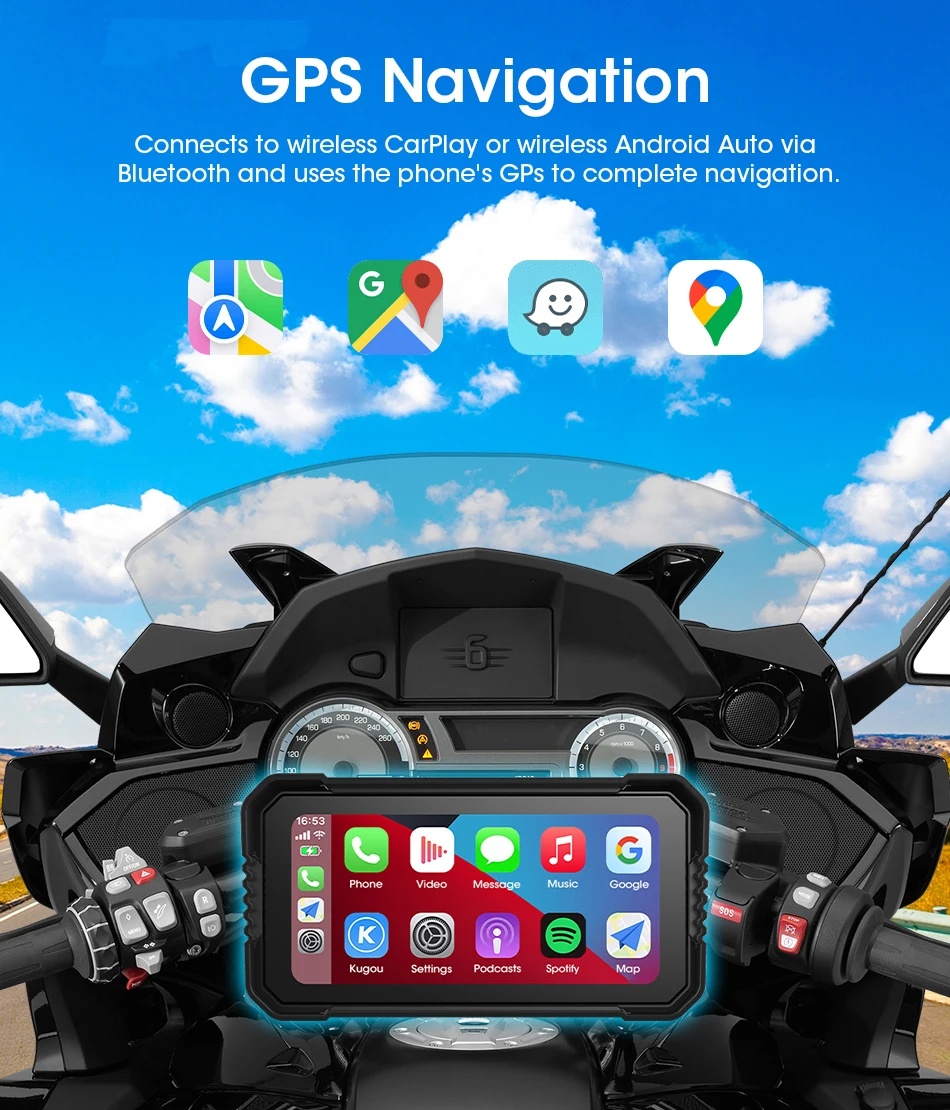 6.25 inç Carplay Ekranlı Motos - Dual Monitor Stand incelemesi ve fiyatı
